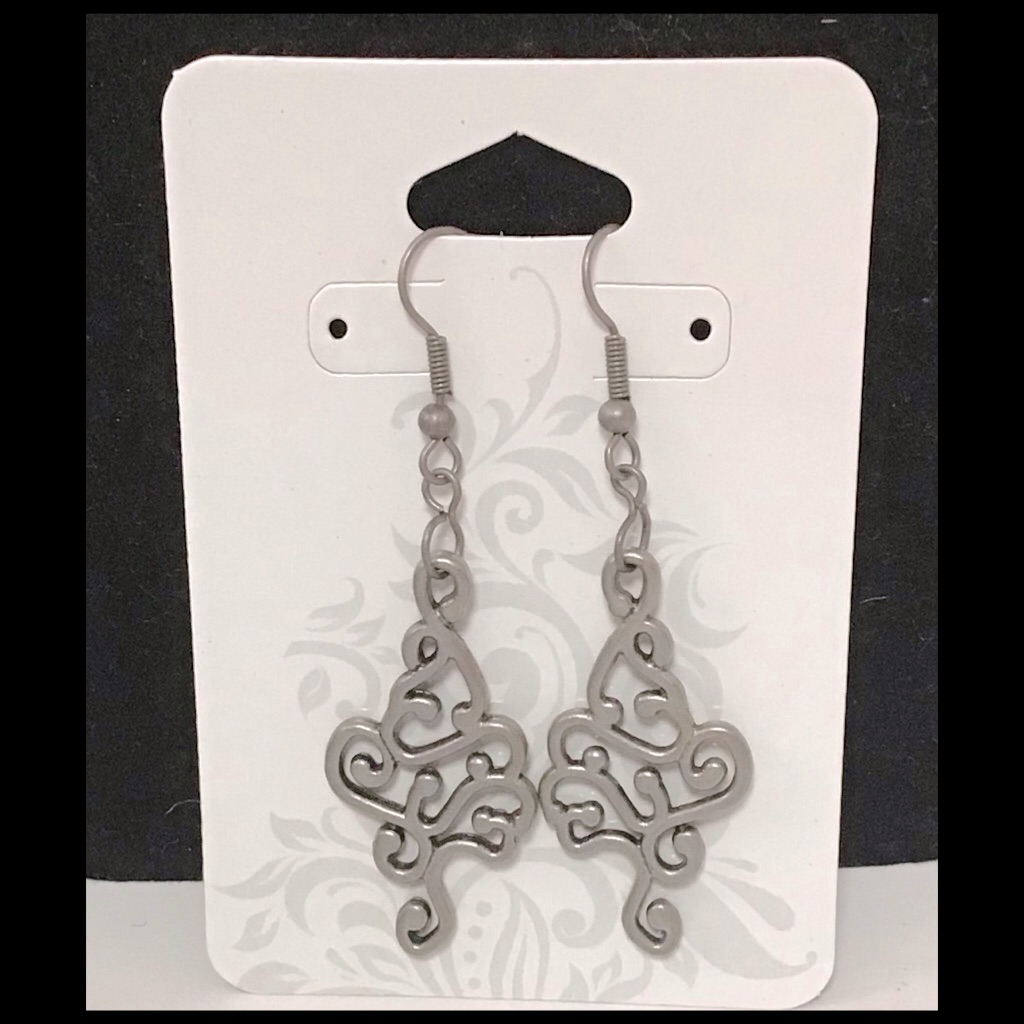 $10 Each Or 3/$151 3/4” Handmade Gunmetal Modern Minimalist Drop Earrings